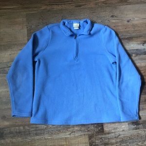 Lavendar L.L. Bean Zipup Sweater